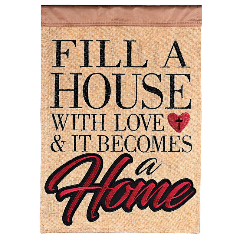 Flag Fill A House With Love 13x18