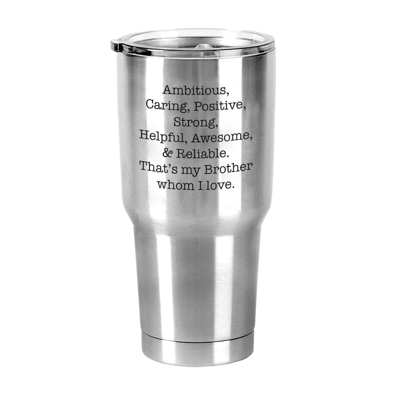 Travel Tumbler Ambitious Caring Positive