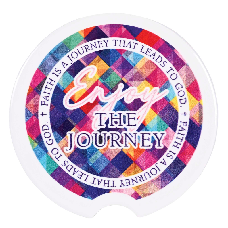 Car Coasters Faith Is A Journey 2 Pk