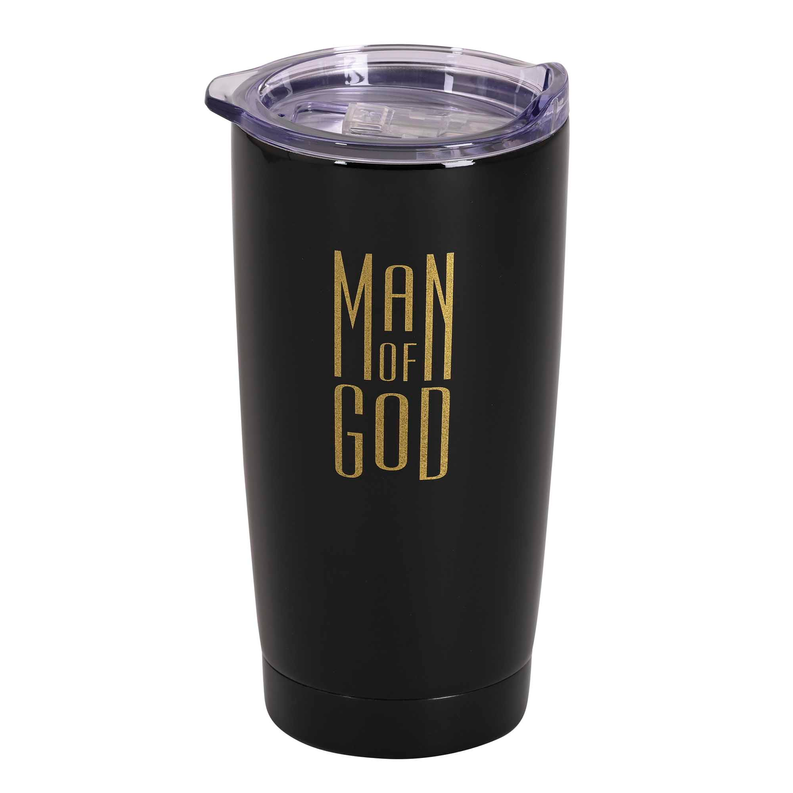 Tumbler Man Of God 20 oz Black