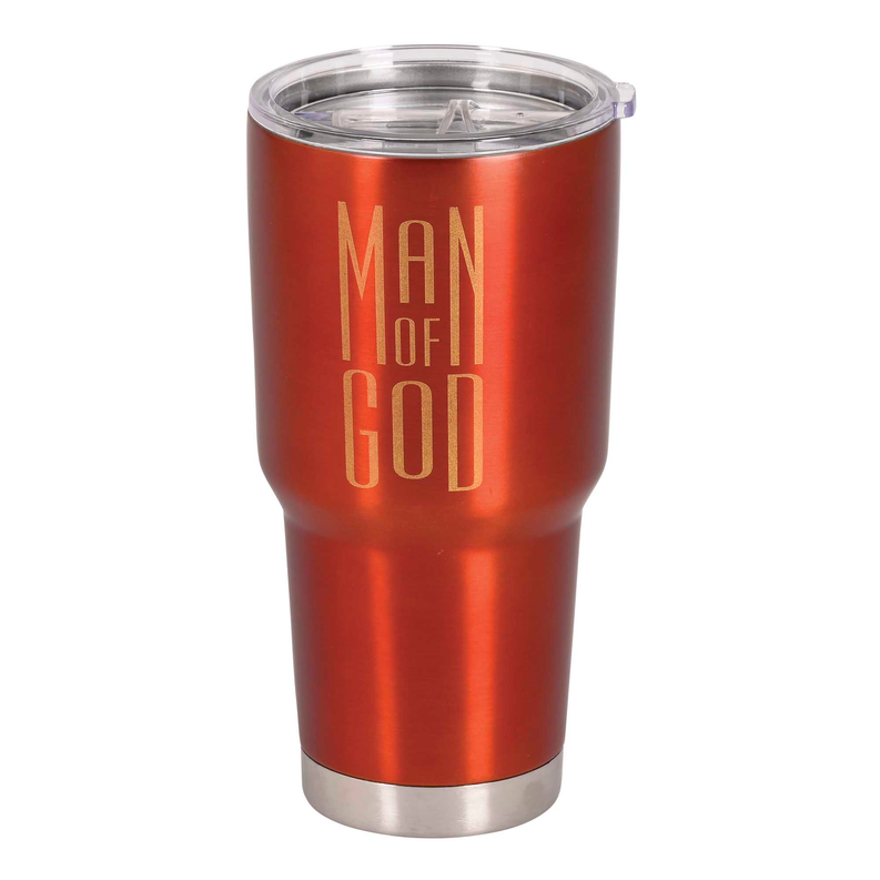 Tumbler Man Of God 30 oz Red