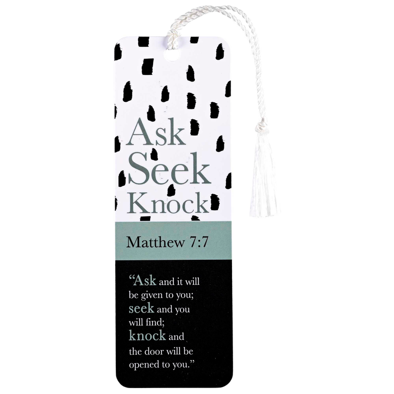 Tassel Bookmark Ask Seek Knock Matt. 7:7