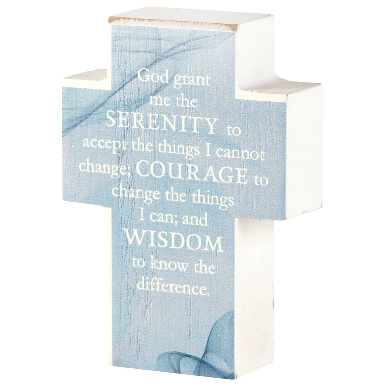 Tabletop Plaque Cross Serenity Prayer