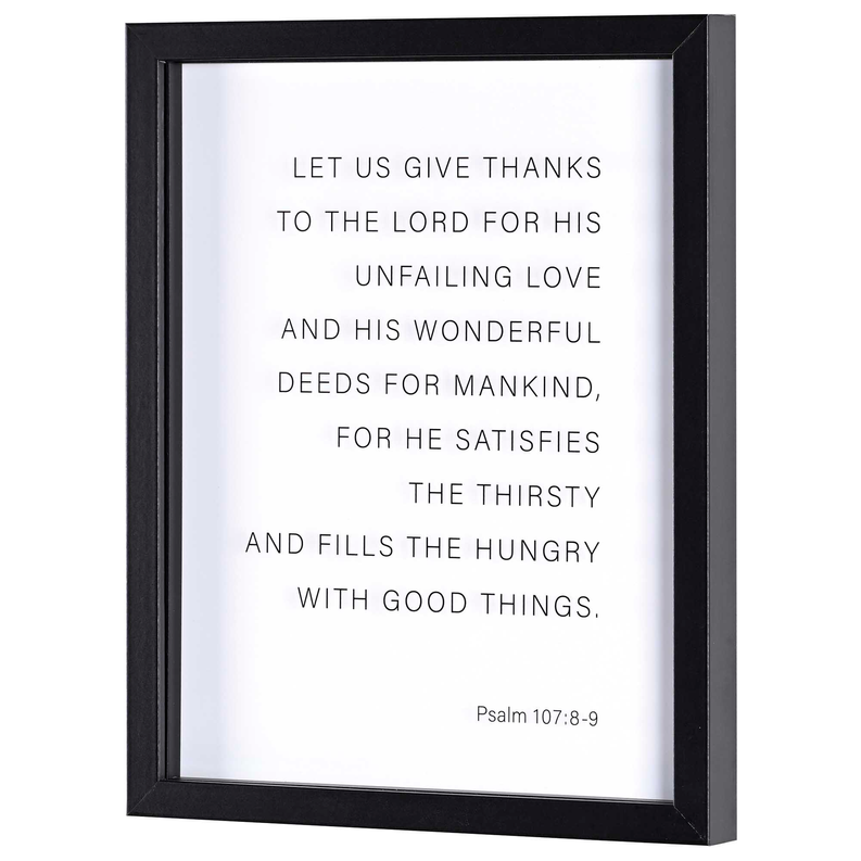 Framed Wall Art Let Us Give Thanks