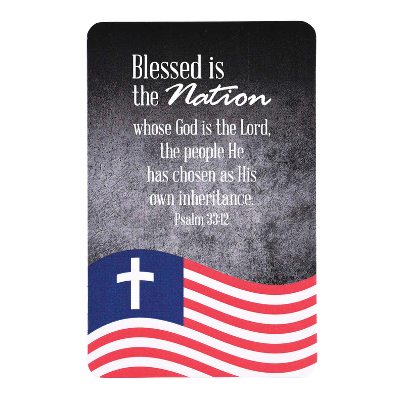 Pocketcard Flag Blessed Be The Nation