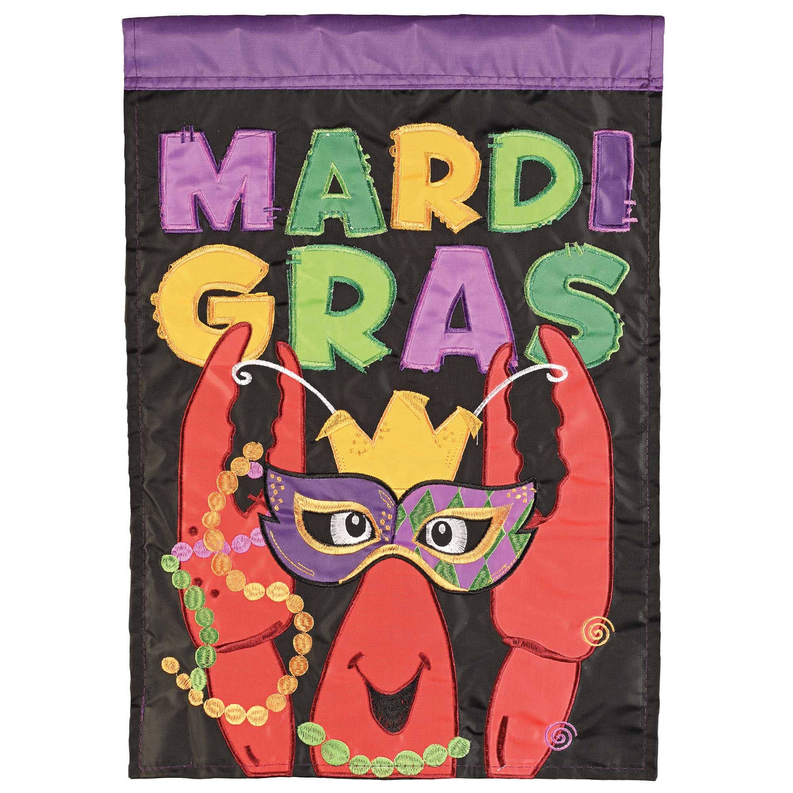 Flag Mardi Gras Crawfish Mask