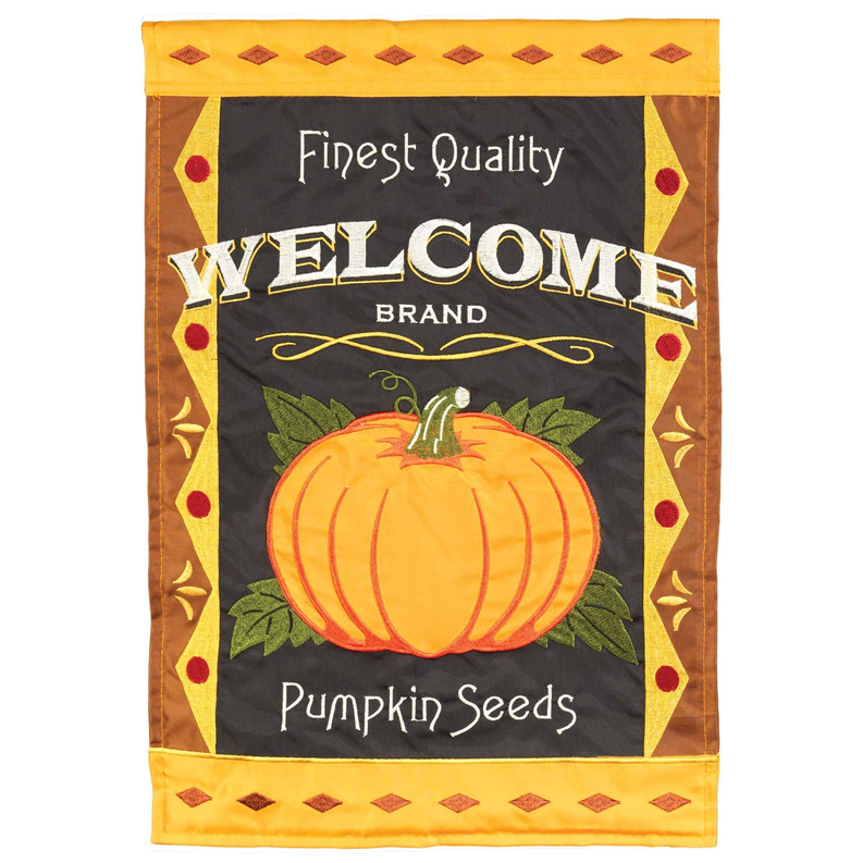 Flag Welcome Pumpkin Polyester