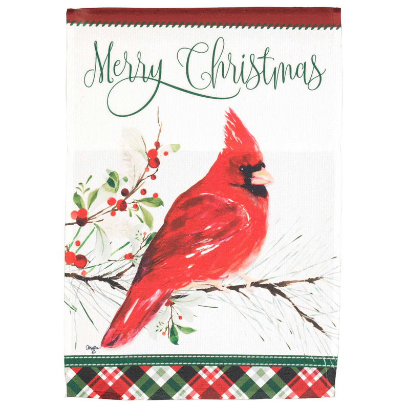 Flag Cardinal Merry Christmas