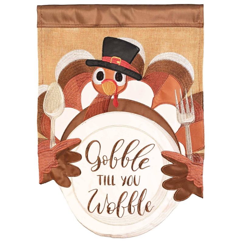 Flag Turkey Gobble Till You Wobble