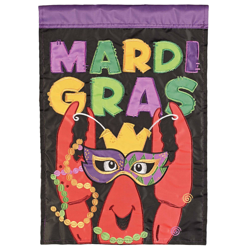 Flag Mardi Garden Gras Crawfish Mask