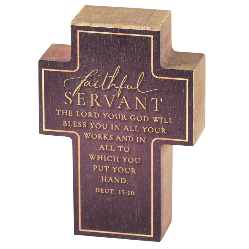 CROSS TABLETOP FAITHFUL SERVANT DEUT