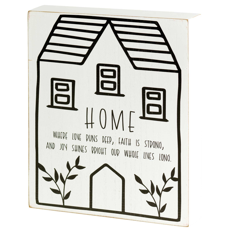 Tabletop Plaque Home Where Love