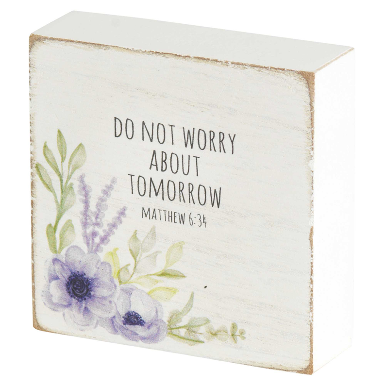 Tabletop Plaque Do Not Worry About