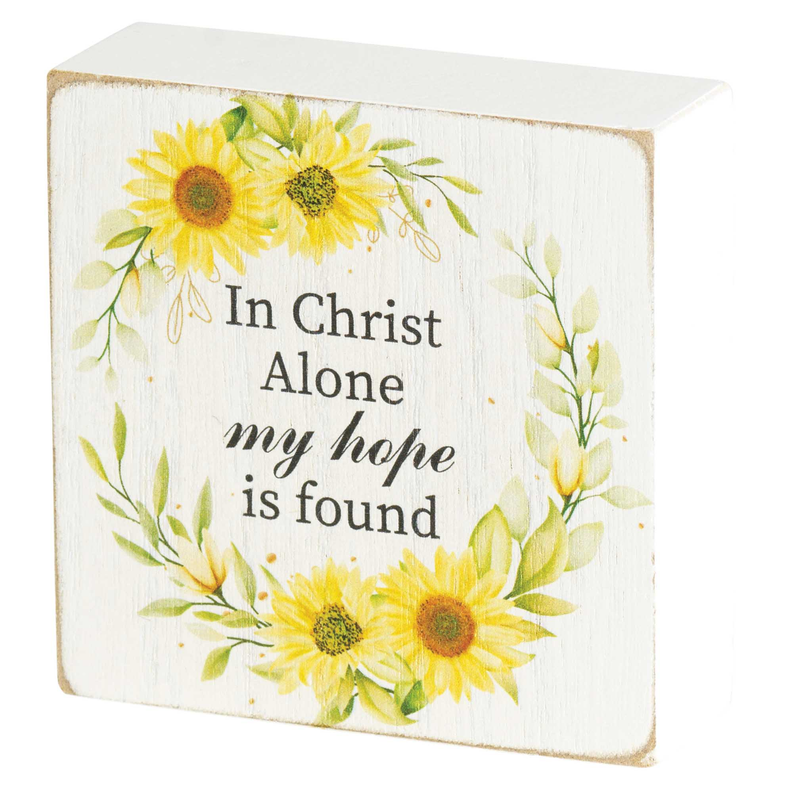 Tabletop Plaque In Christ Alone My