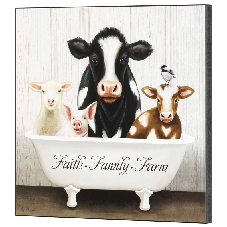 Wall Plaque Faith Family Farm