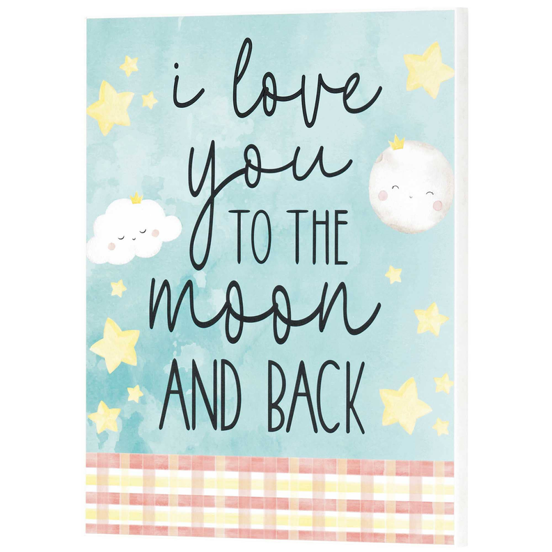 Wall Plaque I Love You To The Moon
