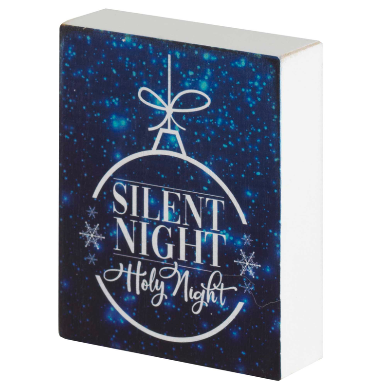 Tabletop Plaque Silent Night Holy Night