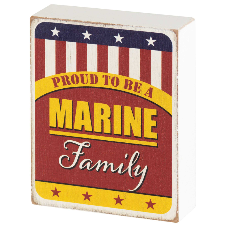 Tabletop Plaque Marine Family