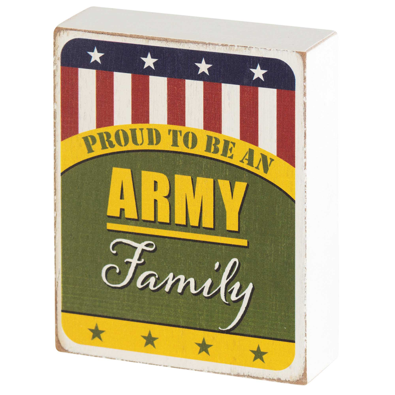 Tabletop Plaque Army Family