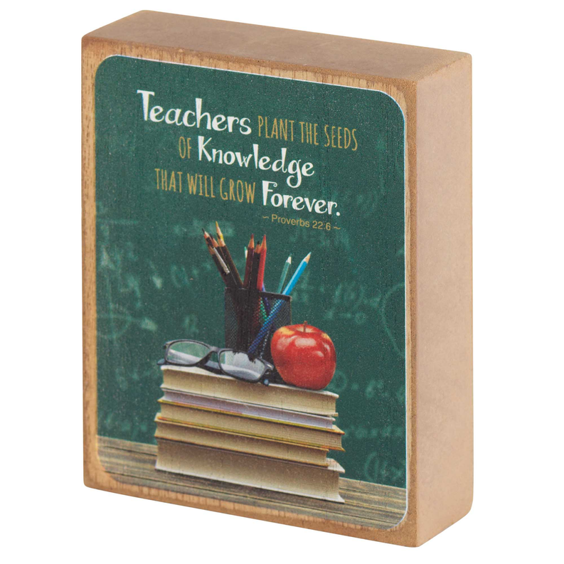 Tabletop Plaque Teachers Plant The