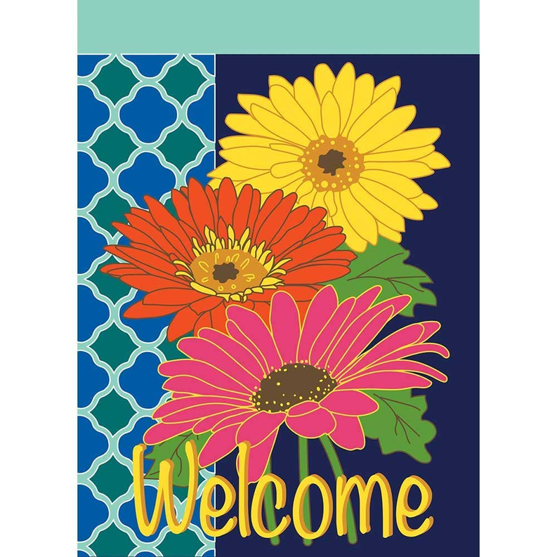 Gerber Daisies - Welcome Flag