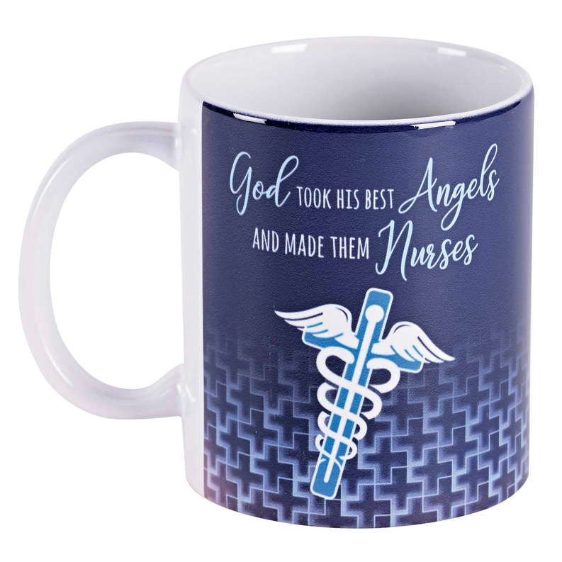 Mug Ceramic Nurse God Took His Best