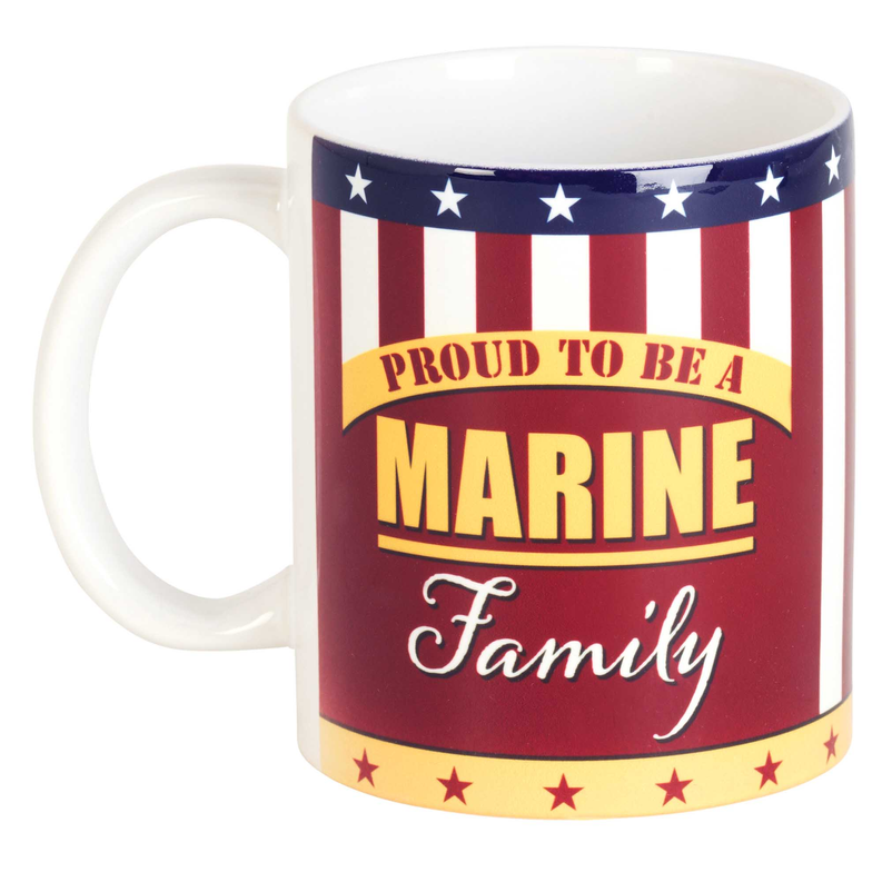 Mug Ceramic Proud Marine Family