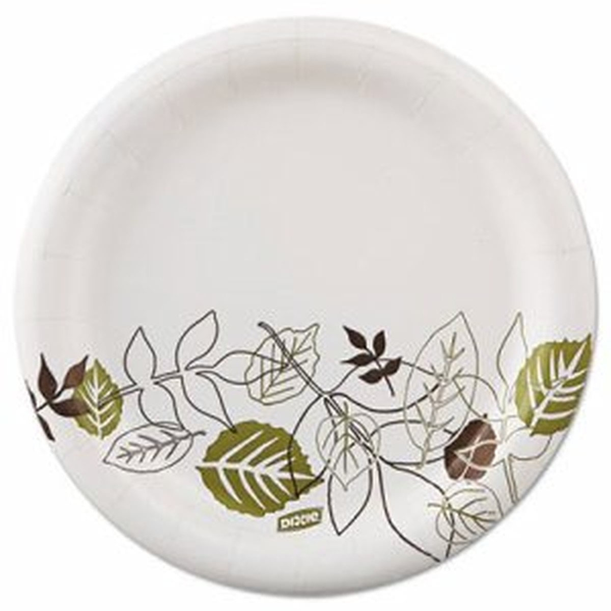 Dixie Pathways 7" Medium-weight Paper Plates by GP Pro - White - Paper Body - 125 / Pack