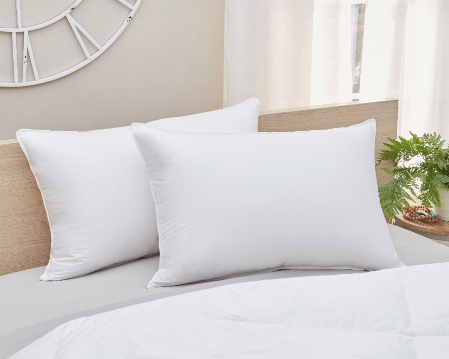 White Goose Down Pillow - KingWhiteMedium