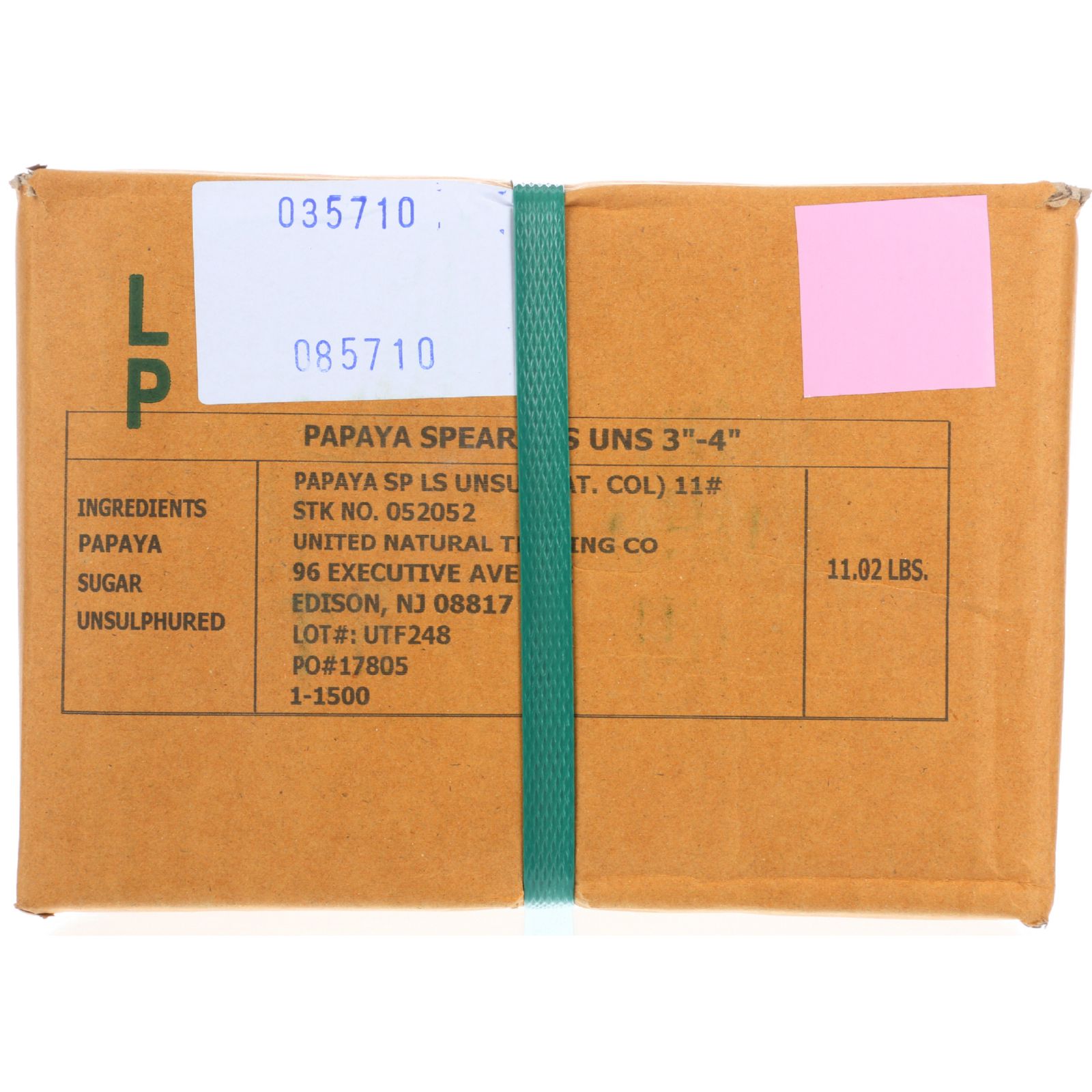 Dried Fruit Dried Papaya Spears L (1x11LB )