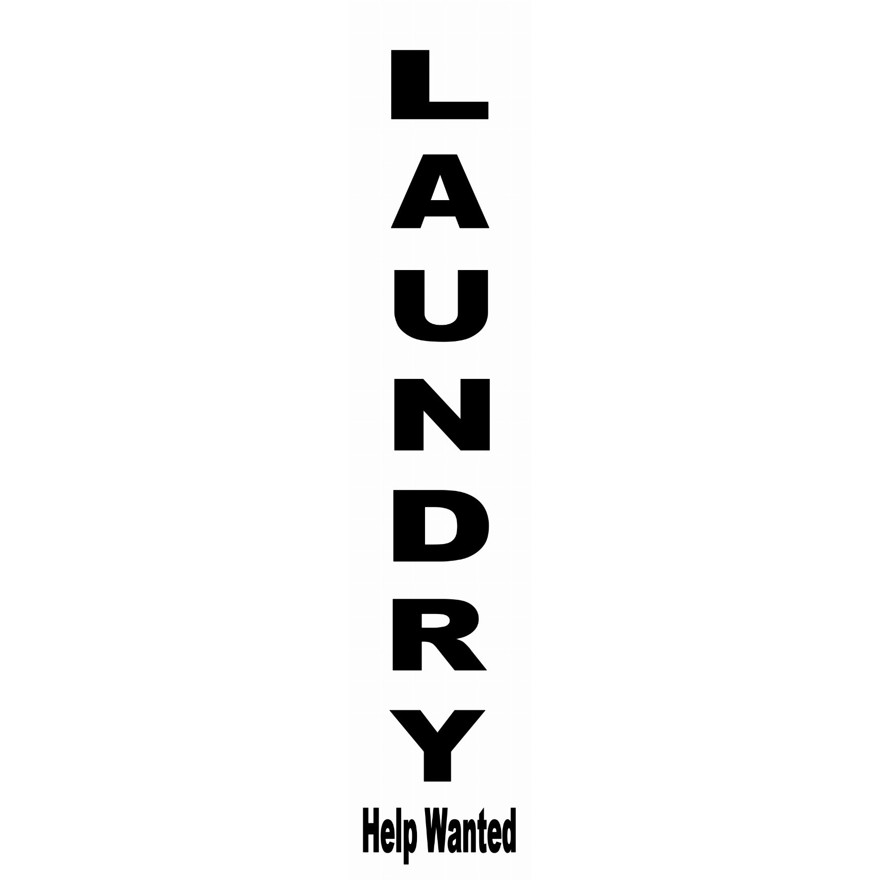 Laundry Help Wanted