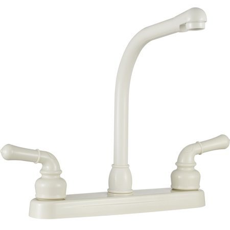 Classical Hi-Rise RV Kitchen Faucet - Bisque Parchment