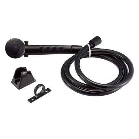 RV Shower Head & Hose - Black