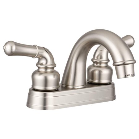 Classical Arc Spout RV Lavatory Faucet - Brushed Satin Nickel