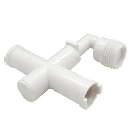 RV EXTERIOR SHOWER DIVERTER TEE REPLACEMENT  WHITE