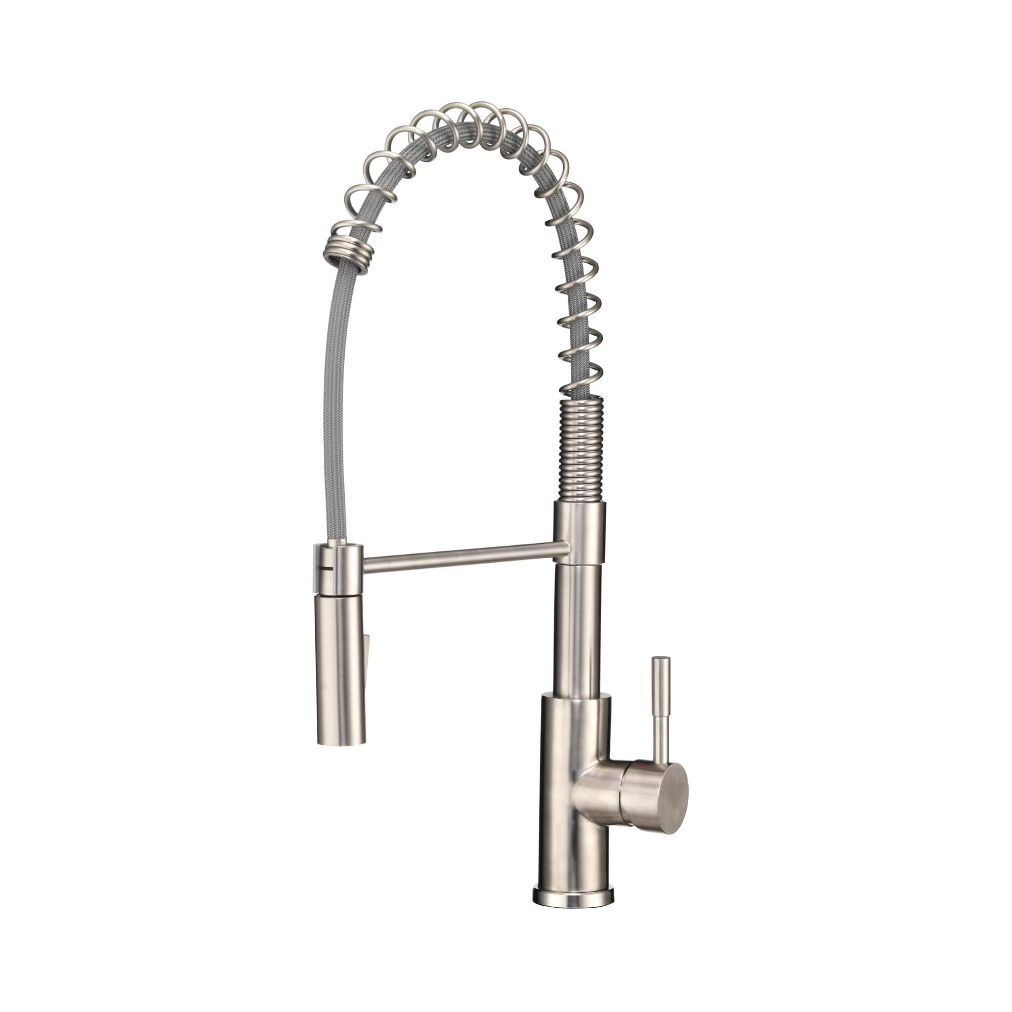 STREAMLINE COIL PULLDOWN RV KITCHEN FAUCET  BRUSHED SATIN NICKEL