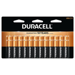 Duracell Coppertop AA Alkaline Battery,24Pk