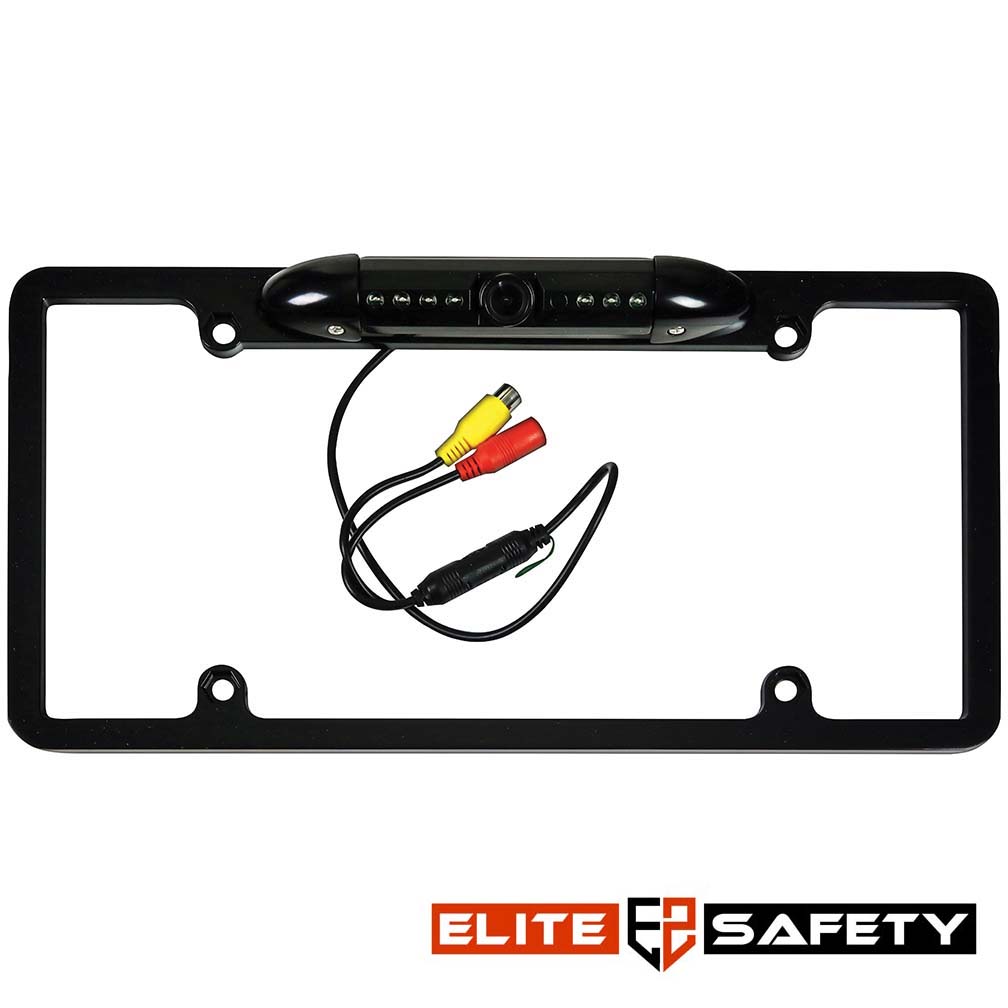 ELITE SAFETY Full Frame License Plate Camera Black