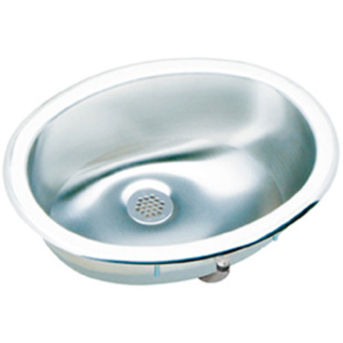13X10 0 Hole Single Band OVAL Stainless Steel SINK *LUSTER