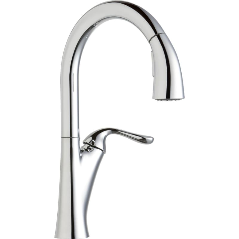 California Energy Commission Registered Lead Law Compliant Single Lever Pull Down Kit Faucet Polished Chrome 1.5