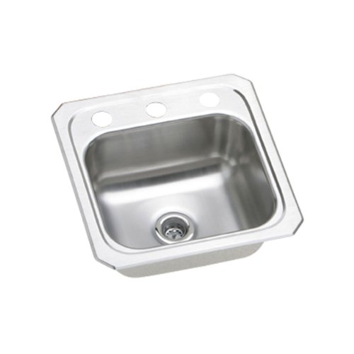 15 X 15 2 Hole Single Band Stainless Steel Bar SINK Celebrity