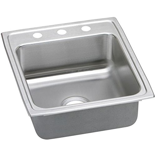 20" x 22" x 6" 3 Hole 1 Bowl ADA Stainless Steel Sink
