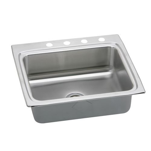 25" x 22" x 5-1/2" 4 Hole 1 Bowl ADA Sink Stainless Steel