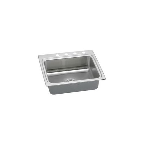 25" x 22" x 6" 3 Hole 1 Bowl ADA Stainless Steel Sink