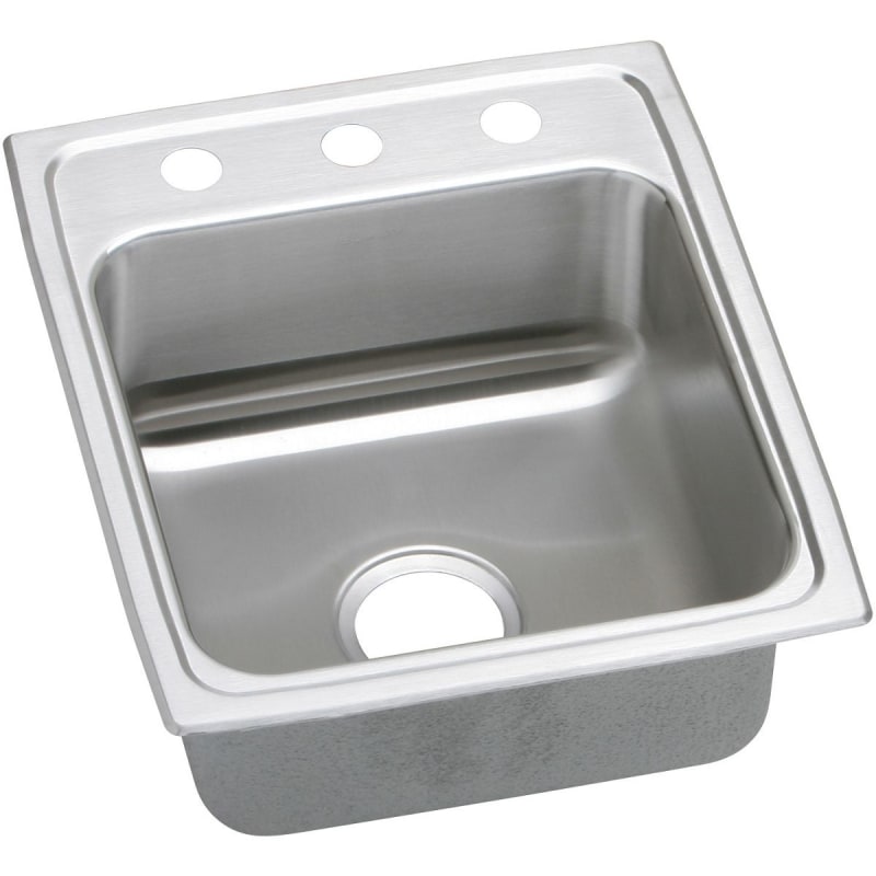17" x 20" x 6-1/2" 3 Hole 1 Bowl ADA Stainless Steel Sink