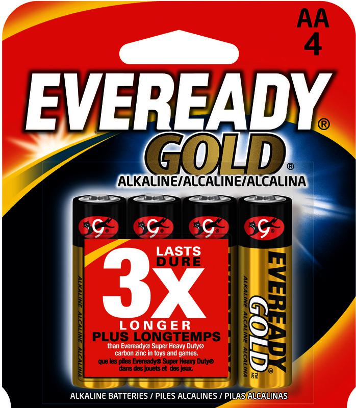 A91BP-4 AA Gold Alkaline Battery