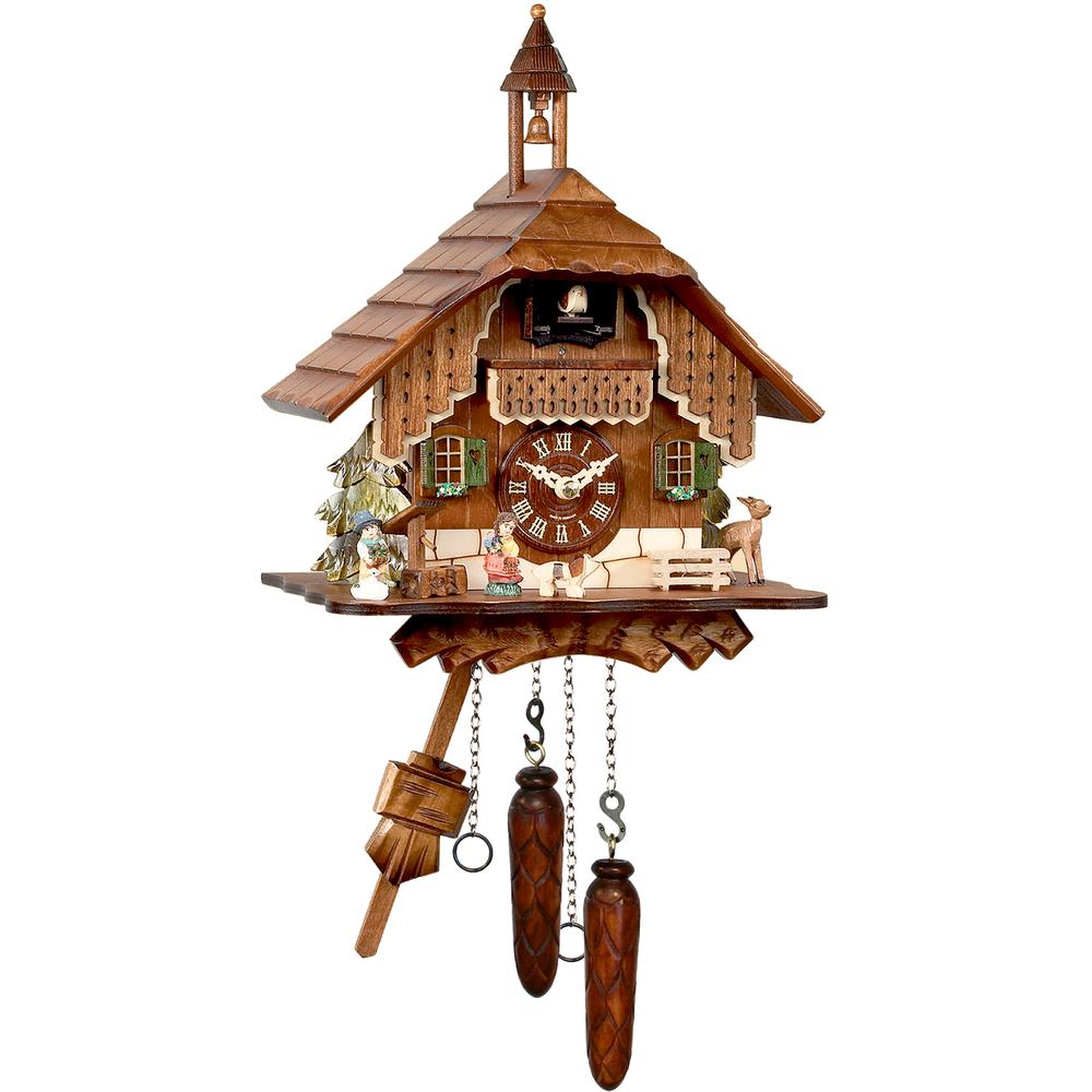 Engstler Battery-operated Cuckoo Clock - Full Size - 12"H x 9.25"W x 6"D