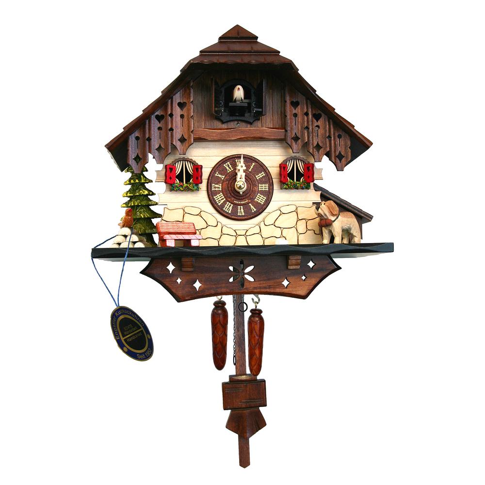 Engstler Battery-operated Cuckoo Clock - Full Size - 13"H x 10"W x 6"D