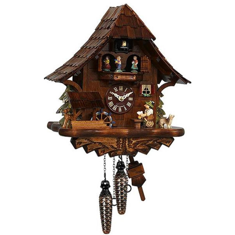 Engstler Weight-driven Cuckoo Clock - Full Size - 14"H x 12"W x 7.5"D