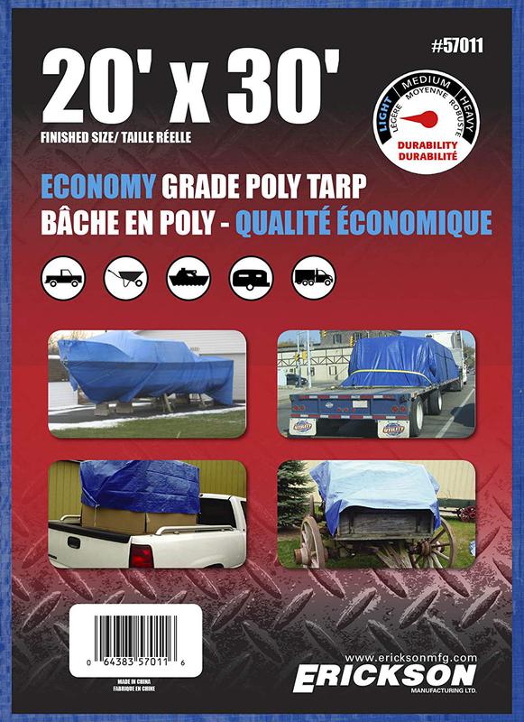 57011 20 Ft. X30 Ft. Blue Poly Tarp